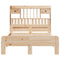 vidaXL Bookcase Bed without Mattress 135x190 cm Double Solid Wood Pine