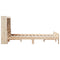 vidaXL Bookcase Bed without Mattress 135x190 cm Double Solid Wood Pine