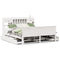 vidaXL Bookcase Bed without Mattress White 200x200 cm Solid Wood Pine