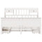 vidaXL Bookcase Bed without Mattress White 200x200 cm Solid Wood Pine