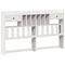 vidaXL Bookcase Bed without Mattress White 200x200 cm Solid Wood Pine