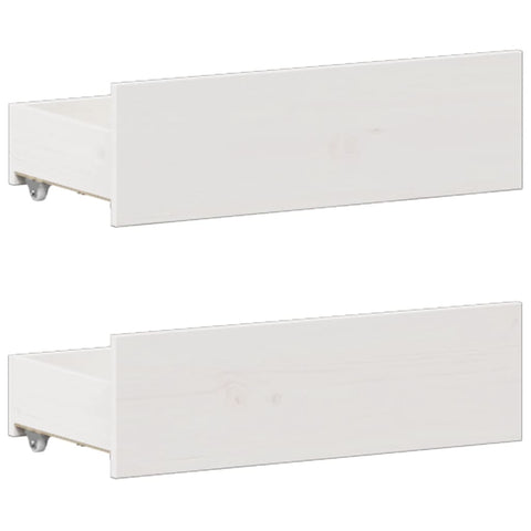 vidaXL Bookcase Bed without Mattress White 180x200 cm Super King Solid Wood Pine