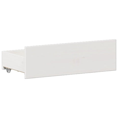 vidaXL Bookcase Bed without Mattress White 180x200 cm Super King Solid Wood Pine