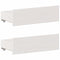 vidaXL Bookcase Bed without Mattress White 160x200 cm Solid Wood Pine