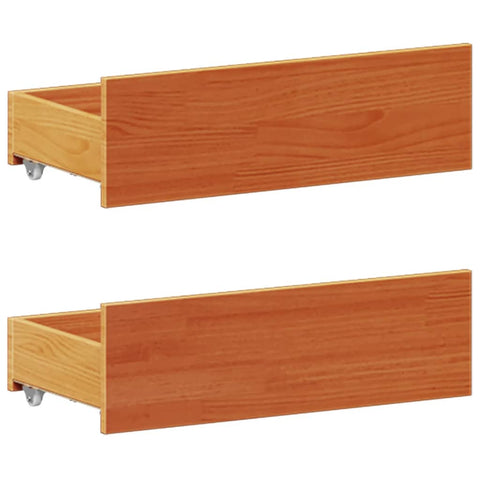 vidaXL Bookcase Bed without Mattress Wax Brown 160x200 cm Solid Wood Pine