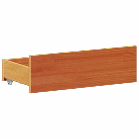 vidaXL Bookcase Bed without Mattress Wax Brown 160x200 cm Solid Wood Pine
