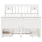 vidaXL Bookcase Bed without Mattress White 150x200 cm King Solid Wood Pine