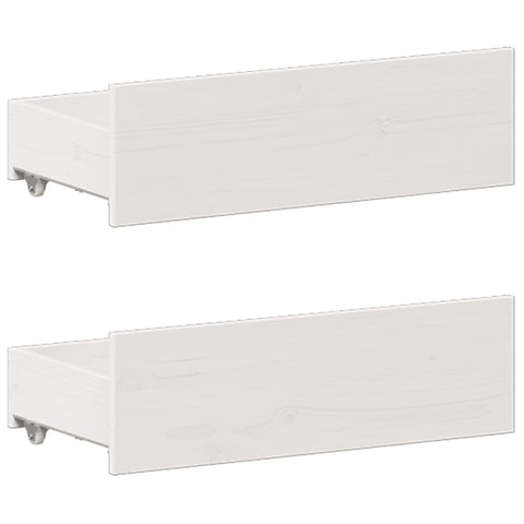 vidaXL Bookcase Bed without Mattress White 150x200 cm King Solid Wood Pine