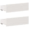 vidaXL Bookcase Bed without Mattress White 150x200 cm King Solid Wood Pine