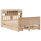 vidaXL Bookcase Bed without Mattress 140x200 cm Solid Wood Pine