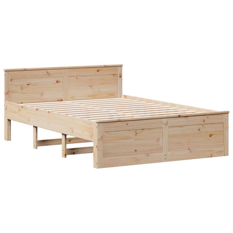 vidaXL Bookcase Bed without Mattress 140x200 cm Solid Wood Pine