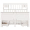 vidaXL Bookcase Bed without Mattress White 140x200 cm Solid Wood Pine