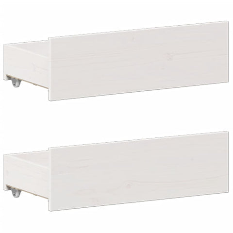 vidaXL Bookcase Bed without Mattress White 140x200 cm Solid Wood Pine