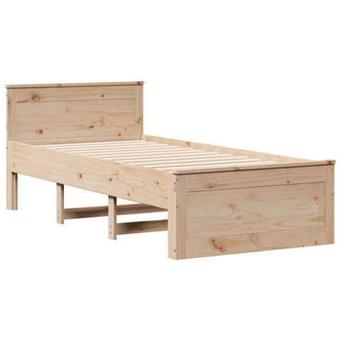 vidaXL Bookcase Bed without Mattress 100x200 cm Solid Wood Pine