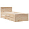 vidaXL Bookcase Bed without Mattress 90x200 cm Solid Wood Pine