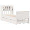 vidaXL Bookcase Bed without Mattress White 90x200 cm Solid Wood Pine