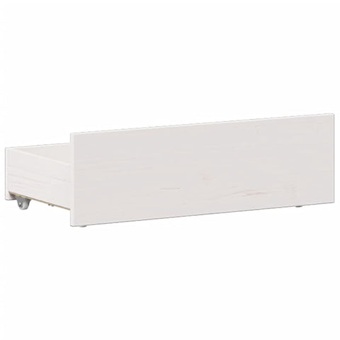 vidaXL Bookcase Bed without Mattress White 90x200 cm Solid Wood Pine