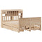 vidaXL Bookcase Bed without Mattress 140x190 cm Solid Wood Pine