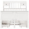 vidaXL Bookcase Bed without Mattress White 135x190 cm Double Solid Wood Pine
