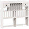 vidaXL Bookcase Bed without Mattress White 135x190 cm Double Solid Wood Pine