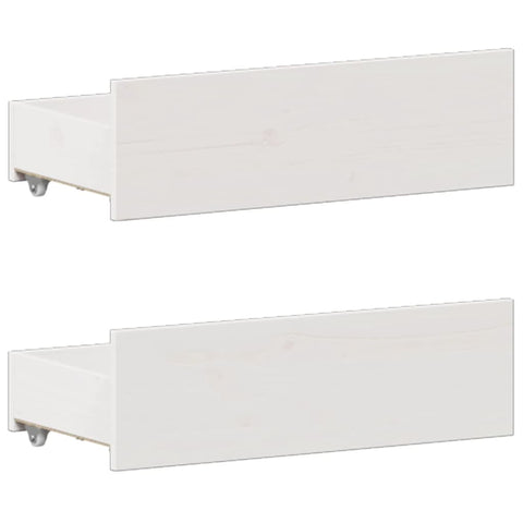 vidaXL Bookcase Bed without Mattress White 135x190 cm Double Solid Wood Pine