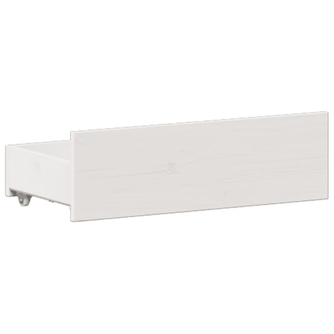 vidaXL Bookcase Bed without Mattress White 135x190 cm Double Solid Wood Pine