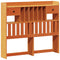 vidaXL Bookcase Bed without Mattress Wax Brown 135x190 cm Double Solid Wood Pine