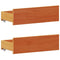 vidaXL Bookcase Bed without Mattress Wax Brown 135x190 cm Double Solid Wood Pine