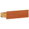 vidaXL Bookcase Bed without Mattress Wax Brown 135x190 cm Double Solid Wood Pine