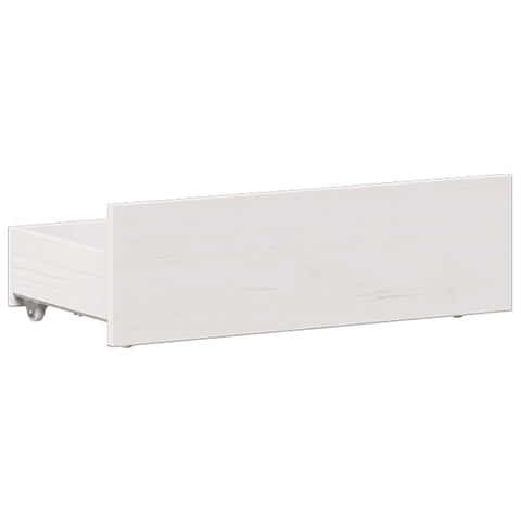 vidaXL Bookcase Bed without Mattress White 90x190 cm Single Solid Wood Pine