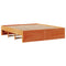 vidaXL Bookcase Bed without Mattress Wax Brown 180x200 cm Super King Solid Wood Pine
