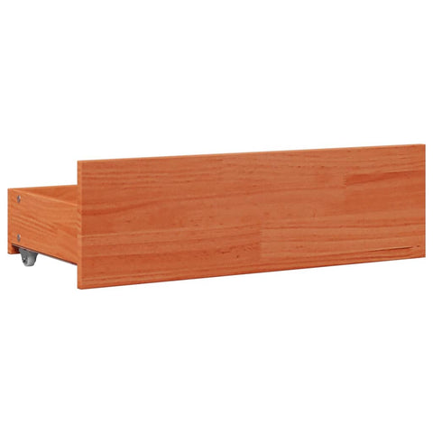 vidaXL Bookcase Bed without Mattress Wax Brown 160x200 cm Solid Wood Pine