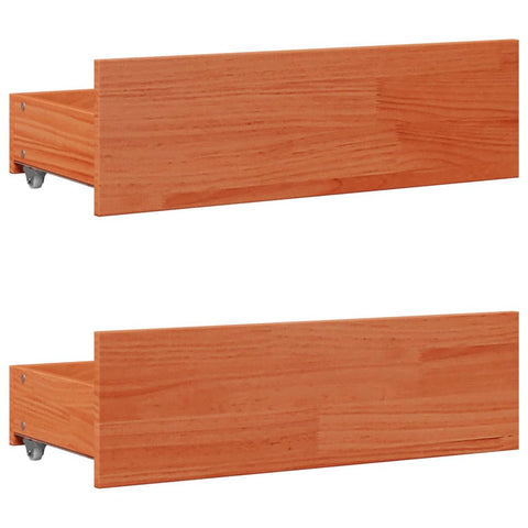 vidaXL Bookcase Bed without Mattress Wax Brown 160x200 cm Solid Wood Pine