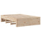 vidaXL Bookcase Bed without Mattress 150x200 cm King Size Solid Wood Pine