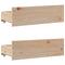 vidaXL Bookcase Bed without Mattress 150x200 cm King Size Solid Wood Pine