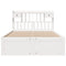 vidaXL Bookcase Bed without Mattress White 150x200 cm King Size Solid Wood Pine