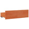 vidaXL Bookcase Bed without Mattress Wax Brown 140x200 cm Solid Wood Pine