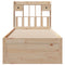 vidaXL Bookcase Bed without Mattress 100x200 cm Solid Wood Pine