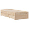 vidaXL Bookcase Bed without Mattress 100x200 cm Solid Wood Pine
