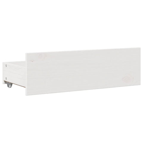 vidaXL Bookcase Bed without Mattress White 90x200 cm Solid Wood Pine