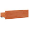 vidaXL Bookcase Bed without Mattress Wax Brown 90x200 cm Solid Wood Pine