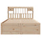 vidaXL Bookcase Bed without Mattress 140x190 cm Solid Wood Pine
