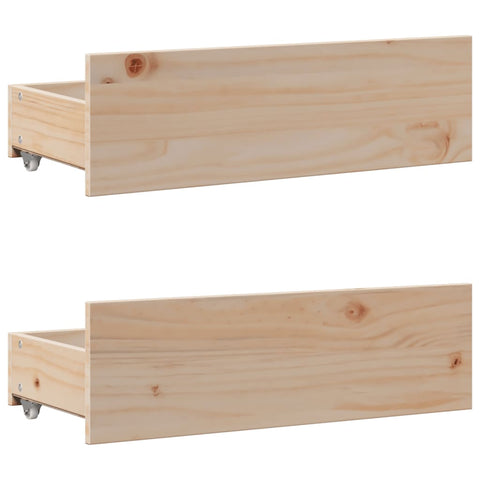 vidaXL Bookcase Bed without Mattress 140x190 cm Solid Wood Pine