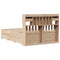 vidaXL Bookcase Bed without Mattress 140x190 cm Solid Wood Pine