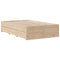 vidaXL Bookcase Bed without Mattress 135x190 cm Double Solid Wood Pine