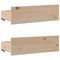 vidaXL Bookcase Bed without Mattress 135x190 cm Double Solid Wood Pine