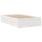 vidaXL Bookcase Bed without Mattress White 135x190 cm Double Solid Wood Pine