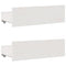 vidaXL Bookcase Bed without Mattress White 135x190 cm Double Solid Wood Pine