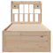 vidaXL Bookcase Bed without Mattress 90x190 cm Single Solid Wood Pine
