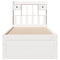 vidaXL Bookcase Bed without Mattress White 90x190 cm Single Solid Wood Pine